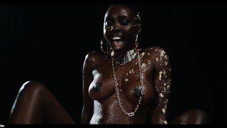 REAL LIFE VORE — Black Goddess squirt over Veronica Leal and swallow her